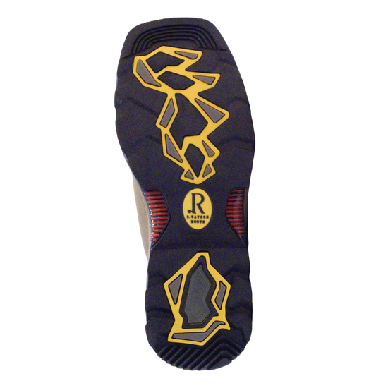 R. Watson Men's Coffee Distressed Buffalo Steel Toe Boots RW1012ST-WP