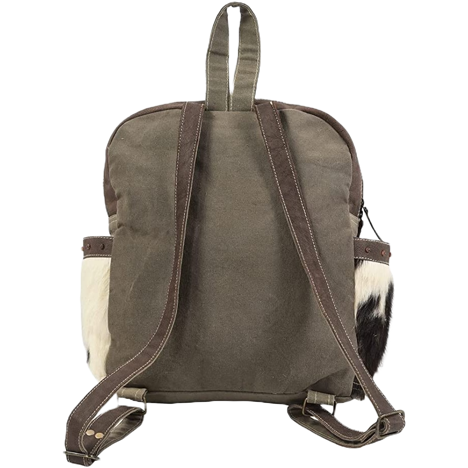 brandy melville mini suede backpack Olay Woven Rug Cowhide Multicolor Rug Striped Backpack LB105