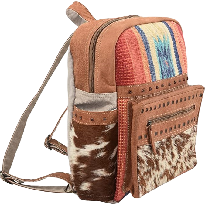 Olay Woven Rug Cowhide Bookbag LB104 – Wild West Boot Store