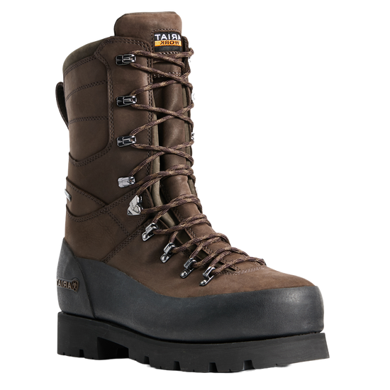 Ariat® Men's Linesman Ridge 10" GTX® Brown Composite Toe Boots 10029682