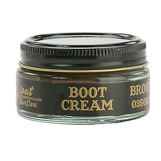 Scout Medium Brown Leather Boot Cream Polish 1.55oz 0350144