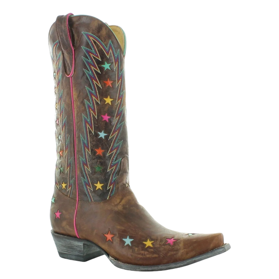 Yippee Ki Yay by Old Gringo Ladies Legacy 13" Brass Western Boots YL519-1