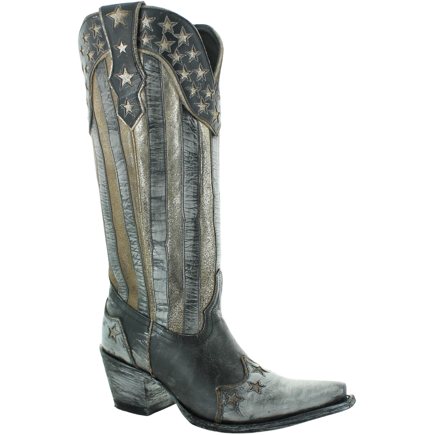 Yippee Ki Yay by Old Gringo Ladies Bloom Stars Stripes Boots