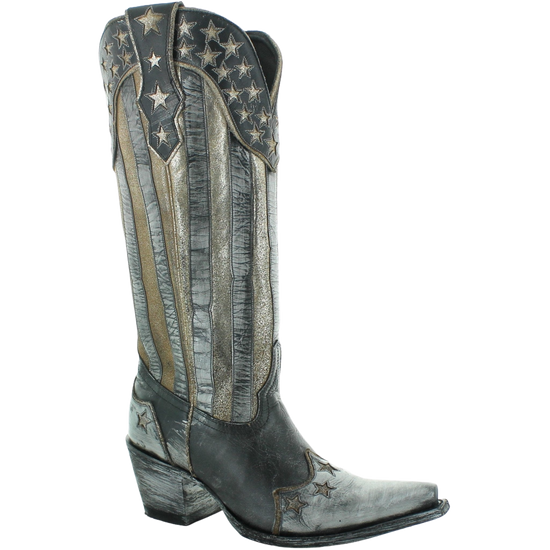 Yippee Ki Yay by Old Gringo Ladies Bloom Stars & Stripes Boots YL470-1