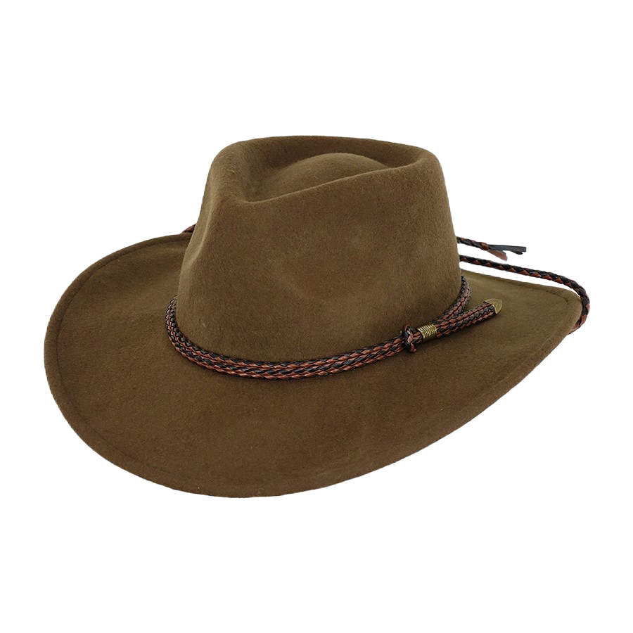 Outback Trading Company Unisex Broken Hill Brown Crushable Hat 1392-BRN