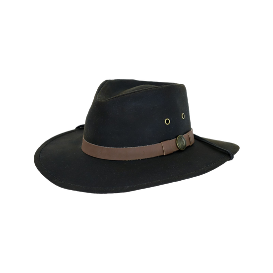 Outback Trading Company Men's Kodiak Brown Oilskin Hat 1480-BRN