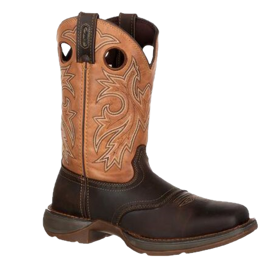 Durango® Men's Western 11" Brown & Tan Saddle Square Toe Boots DB4442