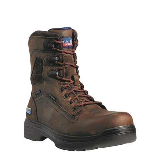 Ariat Men's Turbo 8" USA Assembled H2O Carbon Toe Work Boots 10036737