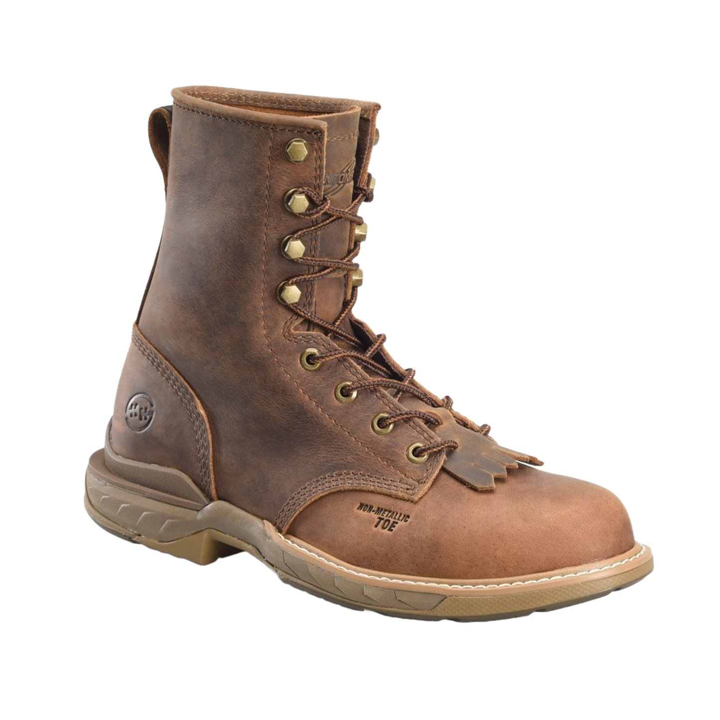 Double H® Men's 8" U Toe Lacer Raid Composite Toe Brown Work Boots DH5393