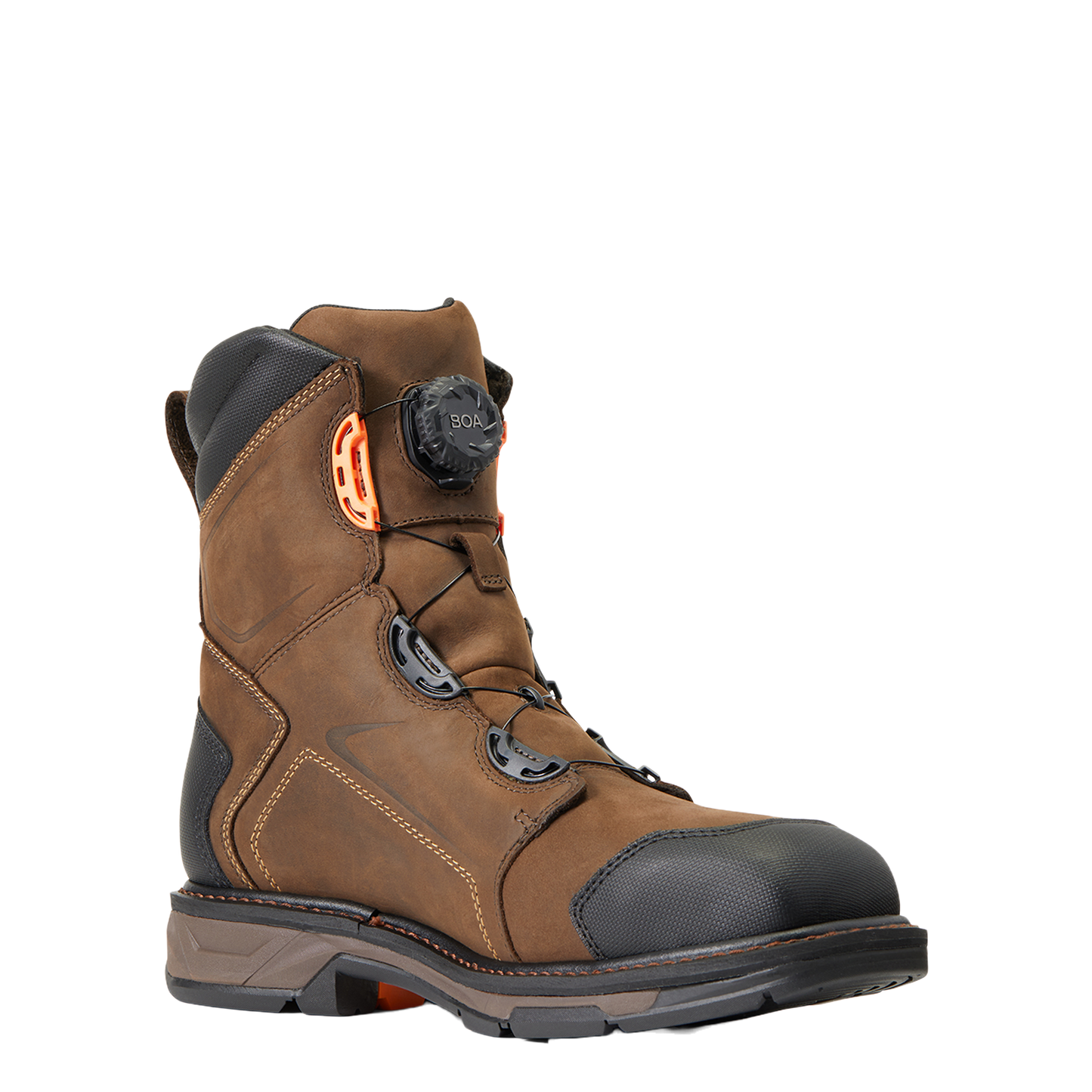 Ariat Men's Workhog XT8" BOA H2O Chocolate Brown Boots 10038922