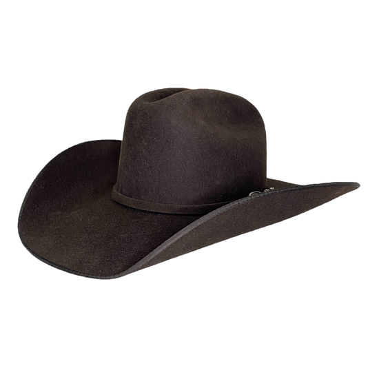 Resistol Longhorn Chocolate Brown Felt Cowboy Hat RWLGHNB684222