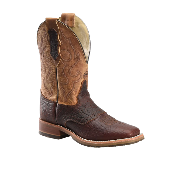 Double H® Men's 11" Wide Square Toe Roper Talache Brown Work Boots DH8305