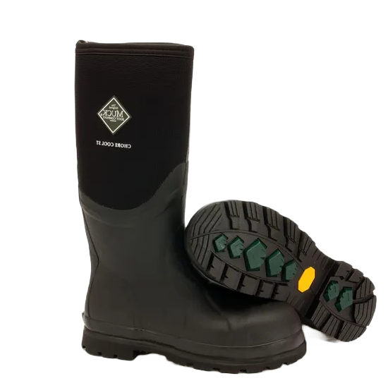 Muck® Men's Chore Cool Black Steel Toe Waterproof Boots CSCT-000