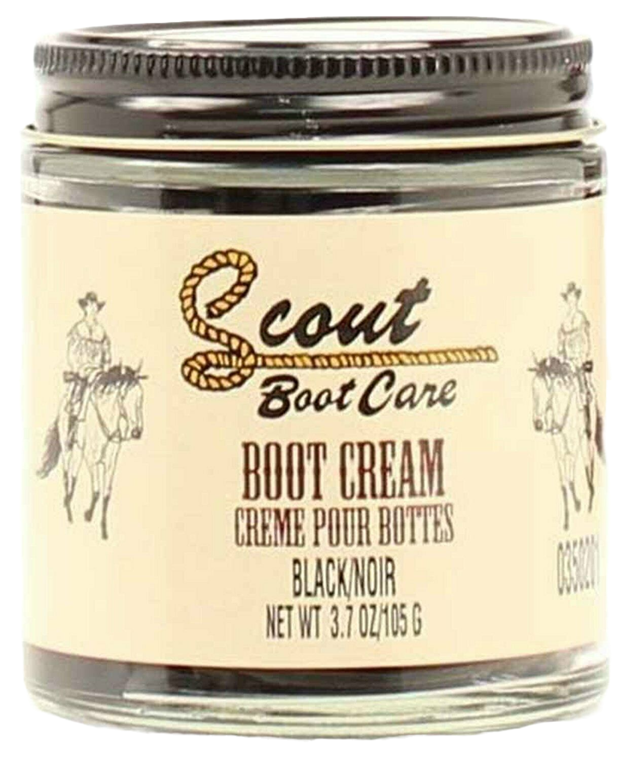 Scout Black Leather Boot Cream Polish 3.7oz 0350201