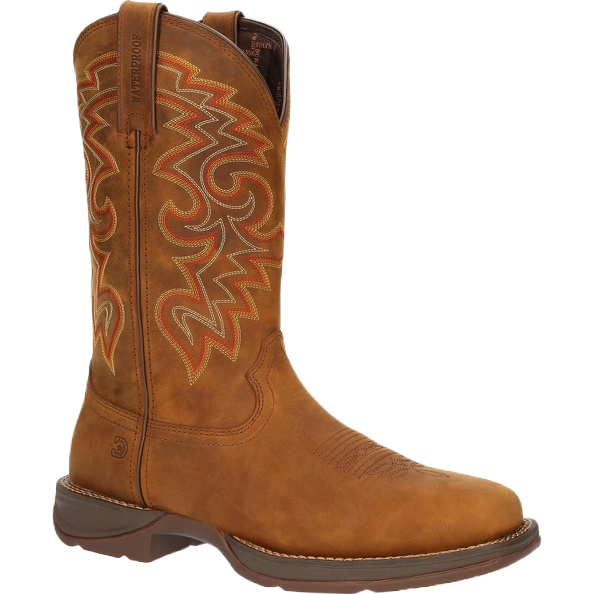 Durango® Rebel™ Men's Waterproof Russet Western Boot DDB0361