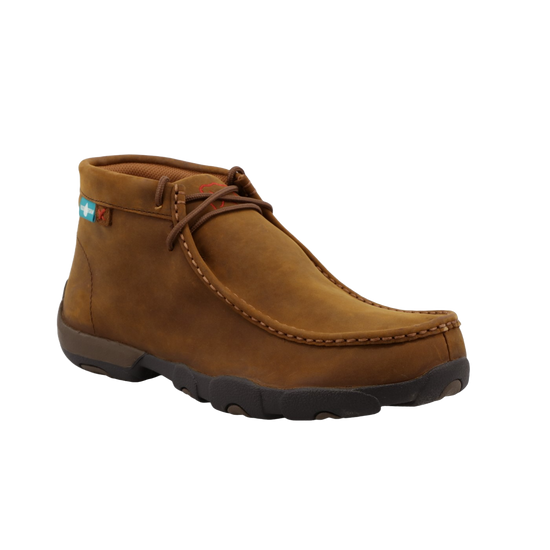 Twisted X Men's Work Chukka Driving Moc Distressed Saddle Shoes MDMW001