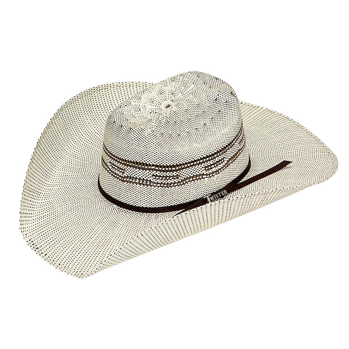 Load image into Gallery viewer, Twister 4 1/4&amp;quot; Maverick Crown Bangora Natural Straw Western Hat T71622
