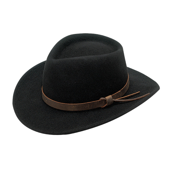 Twister Men's Dakota Crushable Black Felt Cowboy Hat 7211201