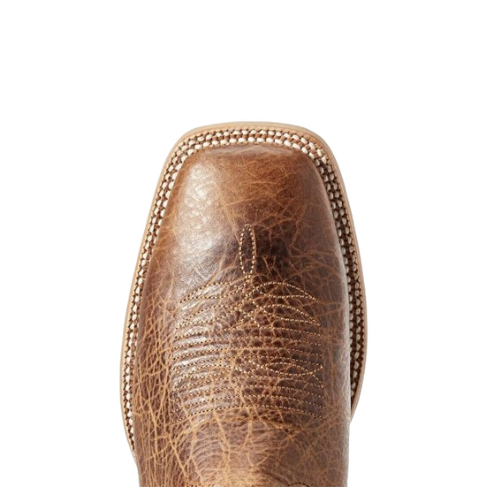 Load image into Gallery viewer, Ariat® Men&amp;#39;s Cowhand Toffee Brown Moss Green Square Toe Boots 10029752
