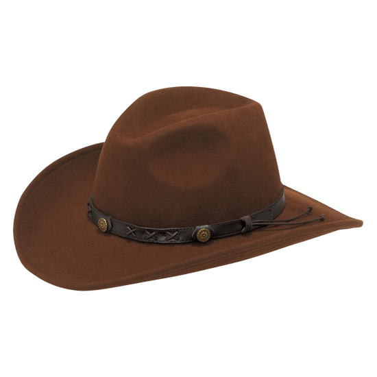 Twister Dakota Crushable Chestnut Brown Wool Cowboy Hat 7211057