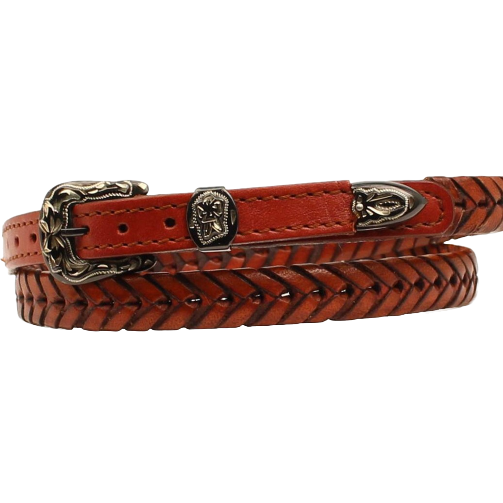 Twister Men's Western Leather Laced Tan Hatband 0201608