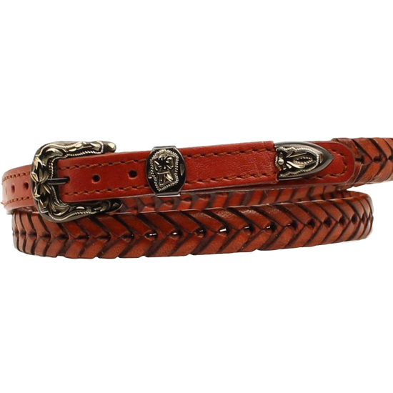 Twister Men's Western Leather Laced Tan Hatband 0201608