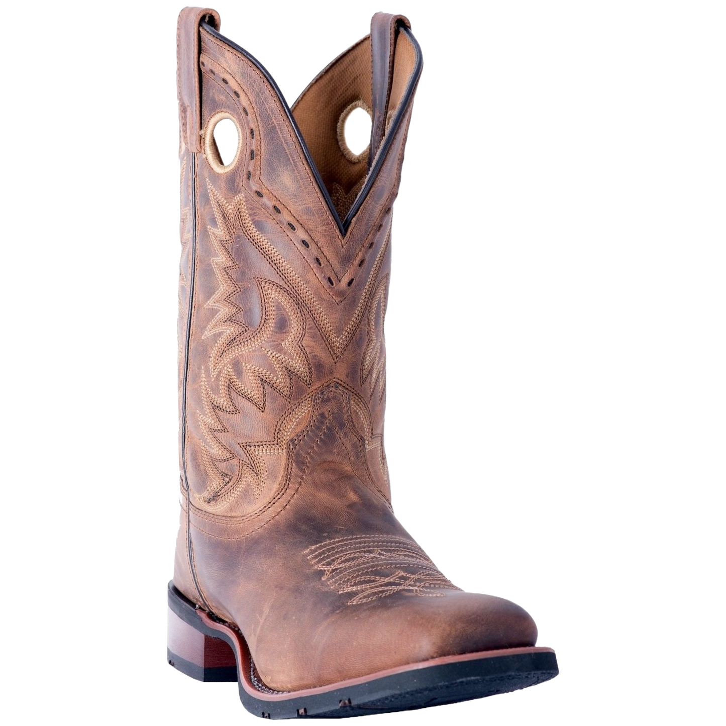 Laredo Men's Distressed Tan Kane Square Toe Western Boots 7812
