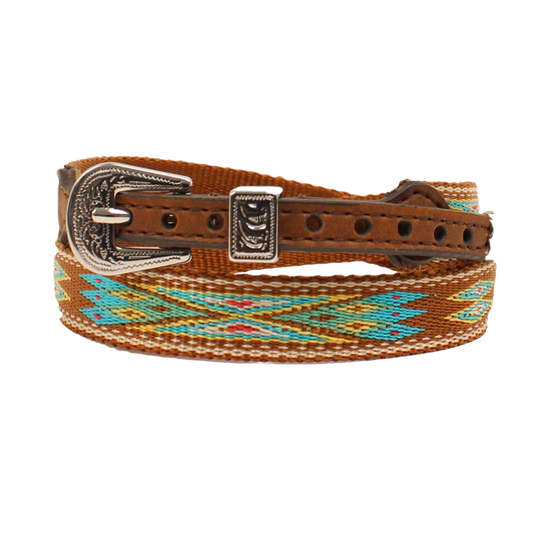 Twister Unisex Southwestern Ribbon Brown Hatband 0204802