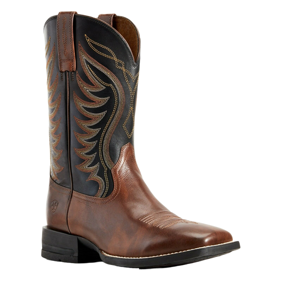 Ariat Men's Red Brown & Black AMOS Hand Stand Boot 10029689