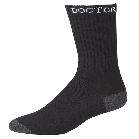 Boot Doctor Men's Super Crew Black 3 Pack Boot Socks 0498001