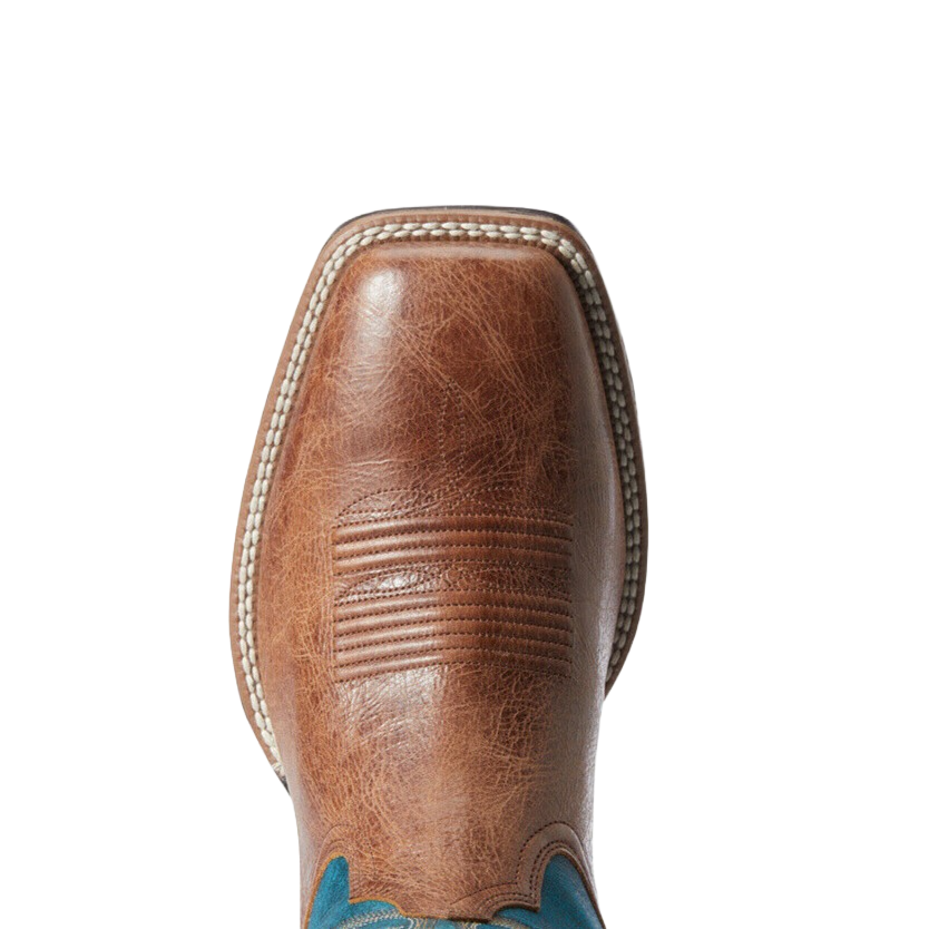Ariat® Men's Valor Ultra Dark Tan & Rocky Blue Boots 10034080
