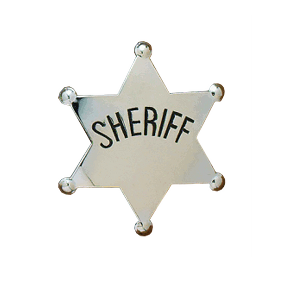 M&F Western Children's Silver Sheriff Badge Toy 2820436