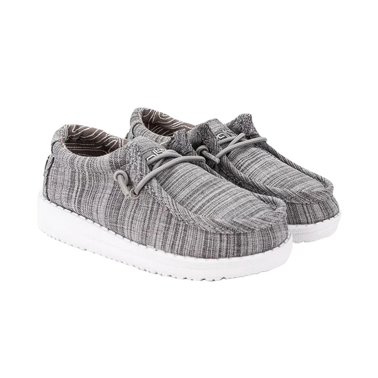 Hey Dude® Wally Toddler Linen Stone Grey Slip On Shoes 160010704