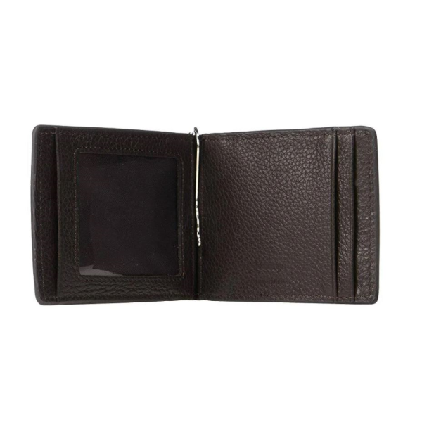 Nocona Men's Leather Cross Brown Bifold Money Clip Wallet N5487144