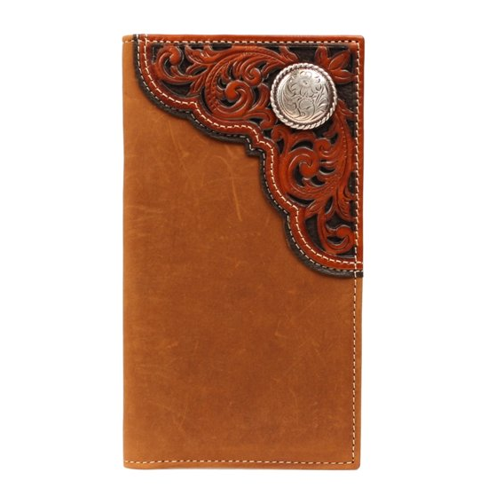 Nocona® Men's Leather Tooled Concho Rodeo Style Wallet N54894217