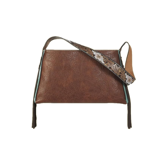 Nocona Ladies Jean Concealed Carry Brown Leather Satchel Bag N770008302