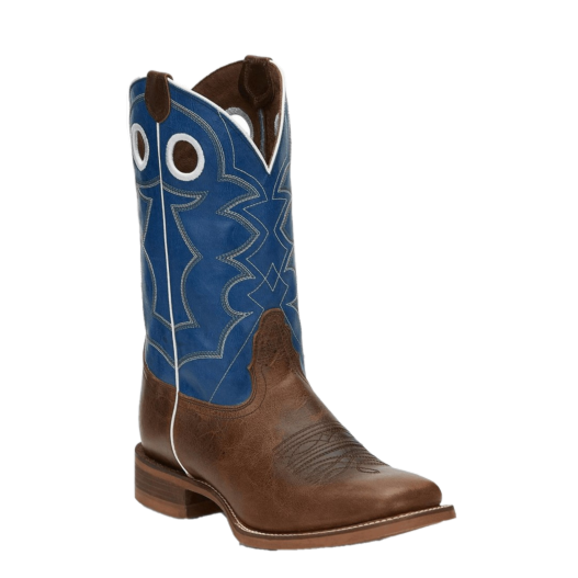 Nocona Men's Cohan Blue & Brown Square Toe Western Boots NB5547