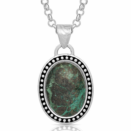 Montana Silversmiths® Cameo Turquoise Mineral Necklace NC4691