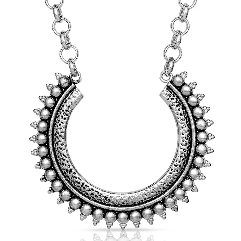Load image into Gallery viewer, Montana Silversmiths Ladies Sun Horseshoe Necklace NC4761

