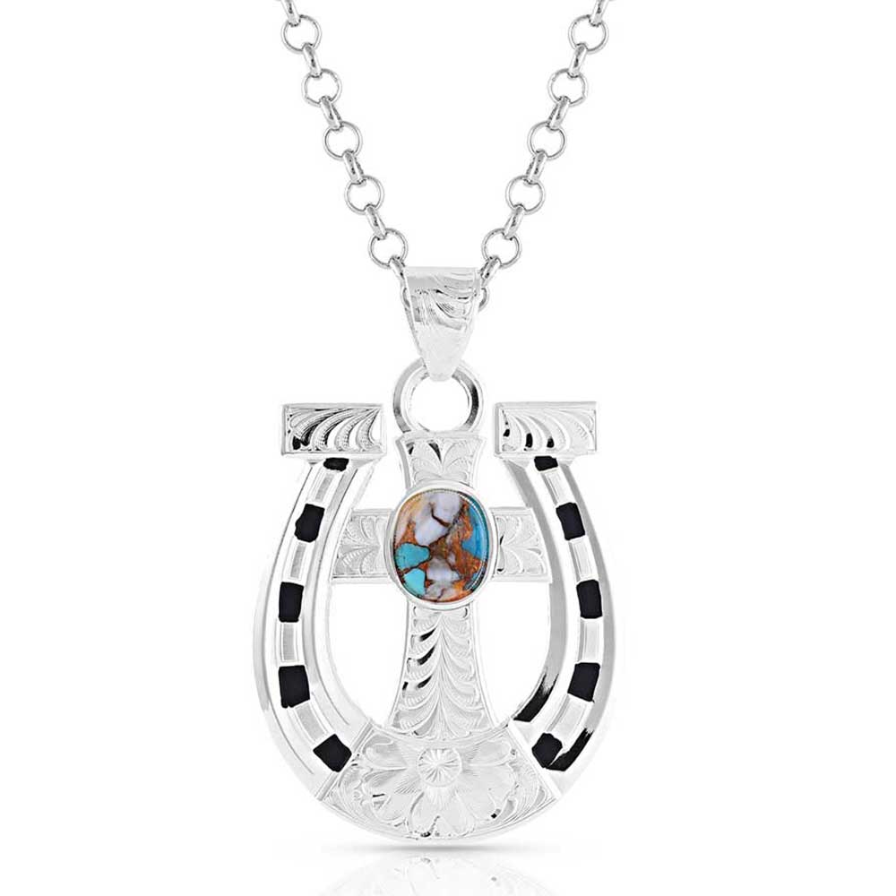 Montana Silversmiths® Sole to Soul Horseshoe Cross Necklace NC5014