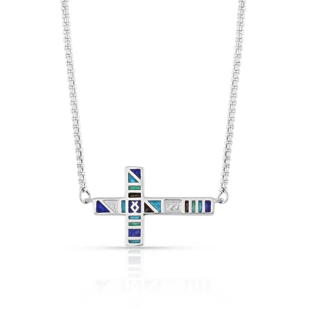 Montana Silversmiths® Legends Color Cross Necklace NC5094