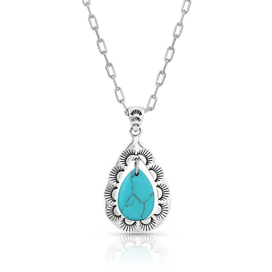 Montana Silversmiths® Roadrunner Turquoise Necklace NC5129