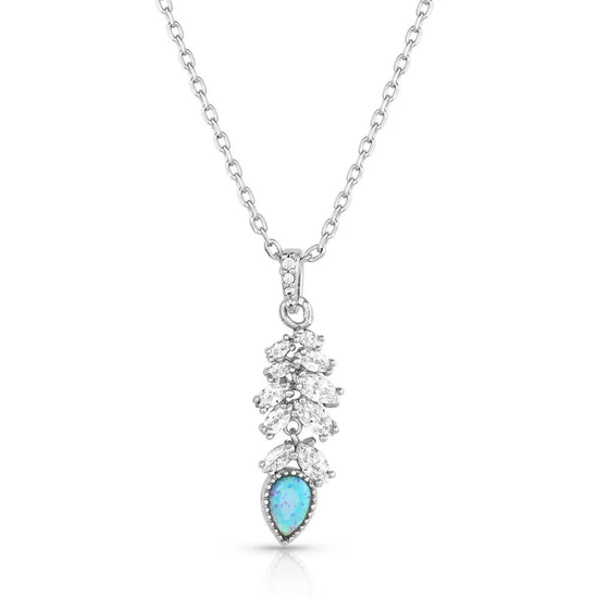 Montana Silversmiths Ladies Mystic Falls Opal Crystal Necklace NC5362
