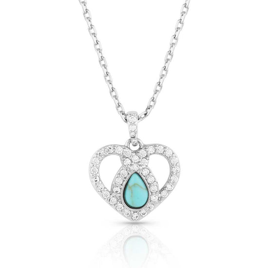 Montana Silversmiths® Angel Heart Crystal Turquoise Necklace NC5368