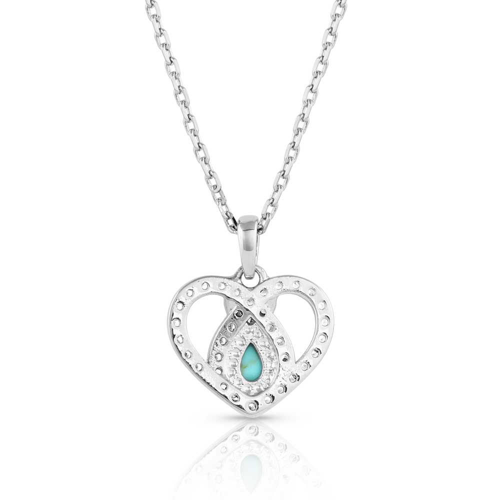 Montana Silversmiths® Angel Heart Crystal Turquoise Necklace NC5368