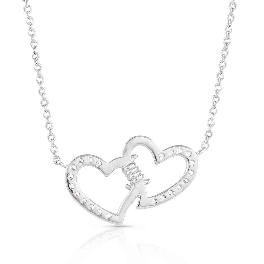 Montana Silversmiths® Victory in Love Crystal Barbed Wire Necklace NC5371