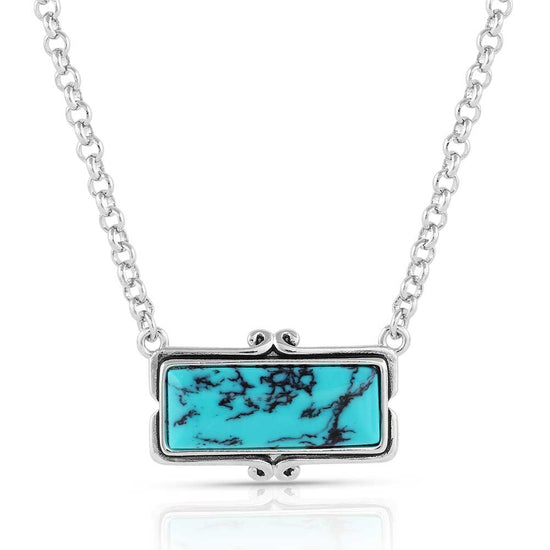 Montana Silversmiths® Looking Glass Turquoise Necklace NC5379