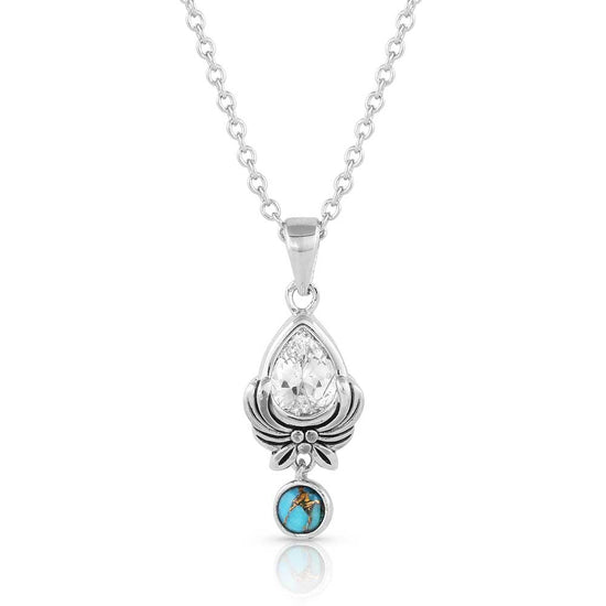 Montana Silversmiths® Western Zen Crystal Turquoise Necklace NC5386