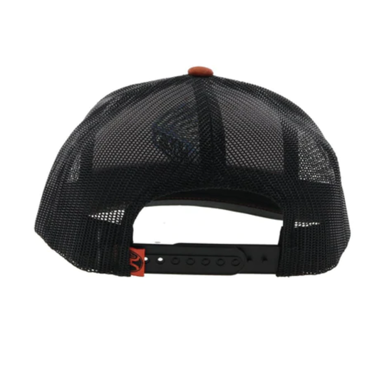 Hooey Men's Quanah 6-panel Orange & Black Trucker Cap 2226T-ORBK