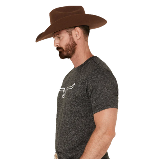 Kimes Ranch® Men's Charcoal Heather Outlier Tech T-Shirt OUT-CH